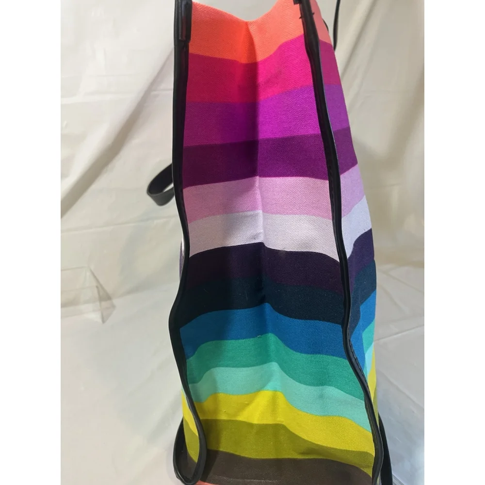 Victoria's Secret beach summer Oversized Shoulder Tote Bright Striped Bag new_14